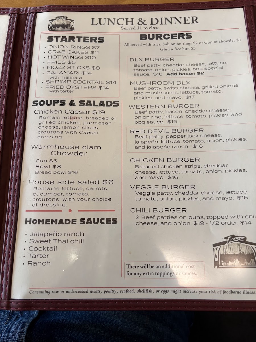 Warmhouse Restaurant Menu - Image 5